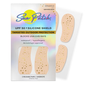 Sun Patch front packaging showing Sparkle Sun Kiss Gold and benefits