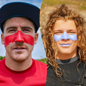 Sun Zapper application on nose demonstrating visible mineral protection