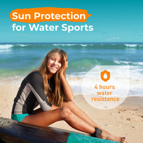 Sun Zapper label showing mineral actives and SPF50+ reassurance