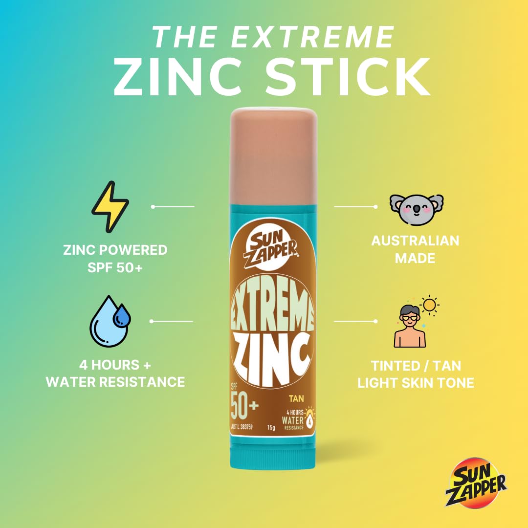 Sun Zapper close-up of stick texture showing durable mineral grip