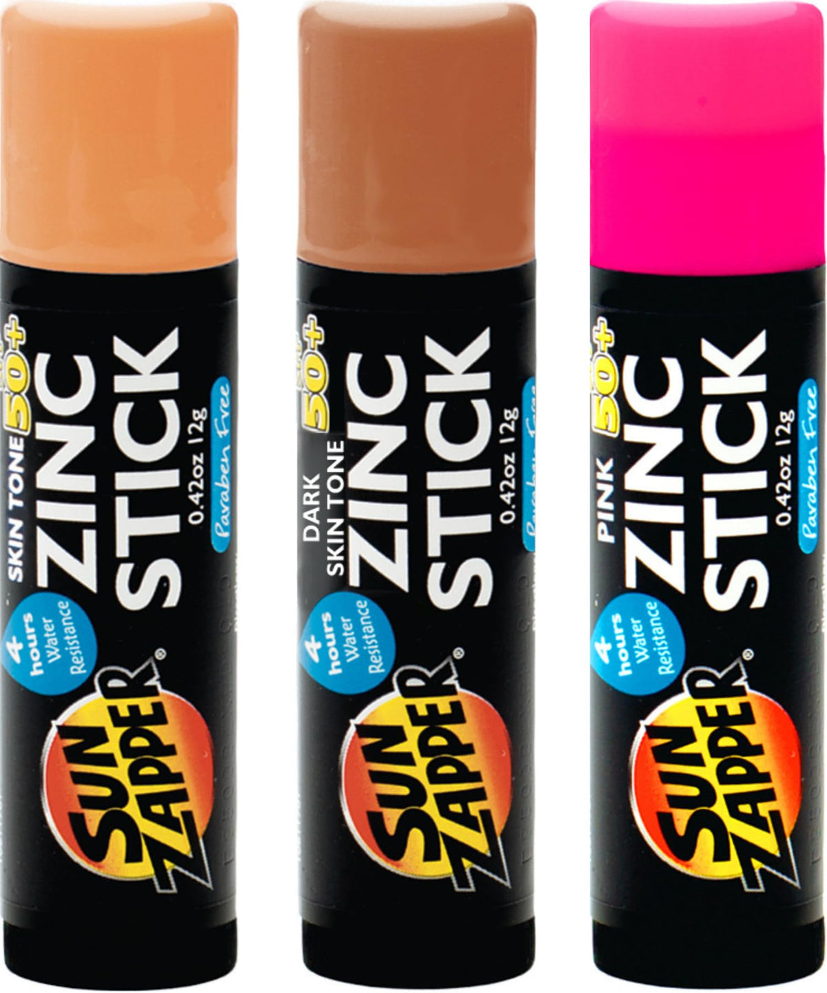 Sun Zapper stick close-up texture showing dense mineral balm for lasting hold