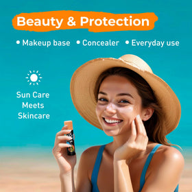 Sun Zapper close-up of texture and light-skin-tone tint for precision