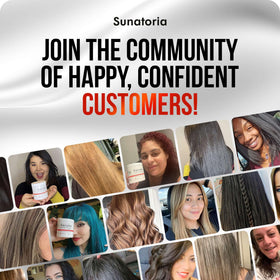 SUNATORIA on bathroom shelf in lifestyle scene for everyday use appeal