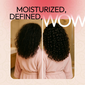 SUNATORIA applied to wavy hair creating defined soft waves