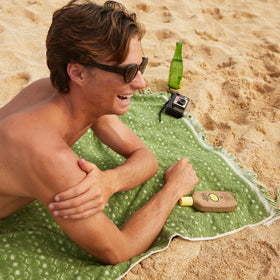 Cream texture close-up of Sun Bum lotion showing smooth, quick-absorbing finish
