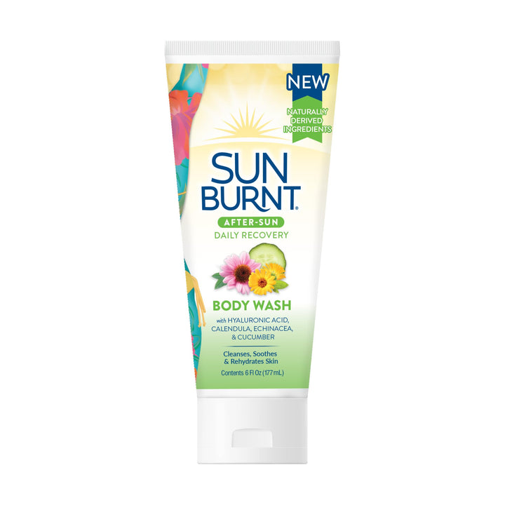 Sunburnt front bottle showing product and branding for clear identification and benefit