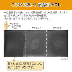 Suncut KOSE applied to cheek illustrating smooth, non-greasy finish