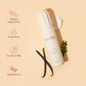 sundae label close-up showing ingredients and honest product benefit