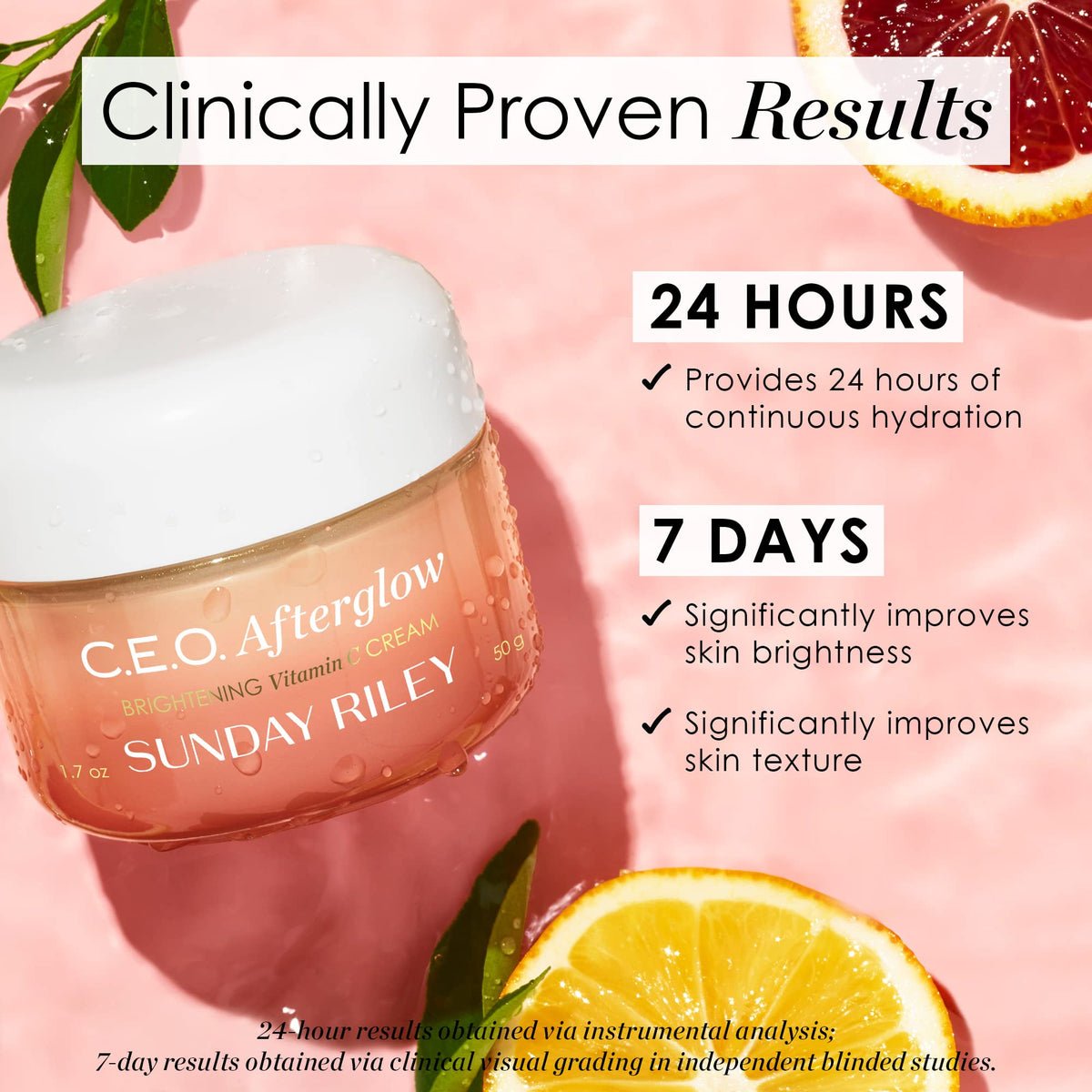 Sunday Riley ingredient label highlighting THD ascorbate and antioxidant benefits