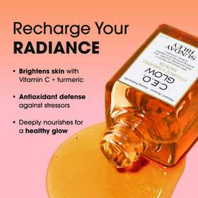 Sunday Riley C.E.O. Glow dropper dispensing oil for easy, controlled application benefit