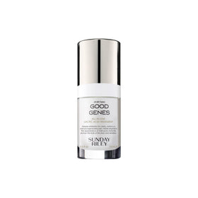 Sunday Riley Good Genes front packaging showing product and benefits