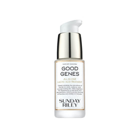 Sunday Riley Good Genes front packaging showing product clarity benefits