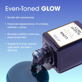 Sunday Riley luna dropper detail dispensing oil emphasizing precise application and control