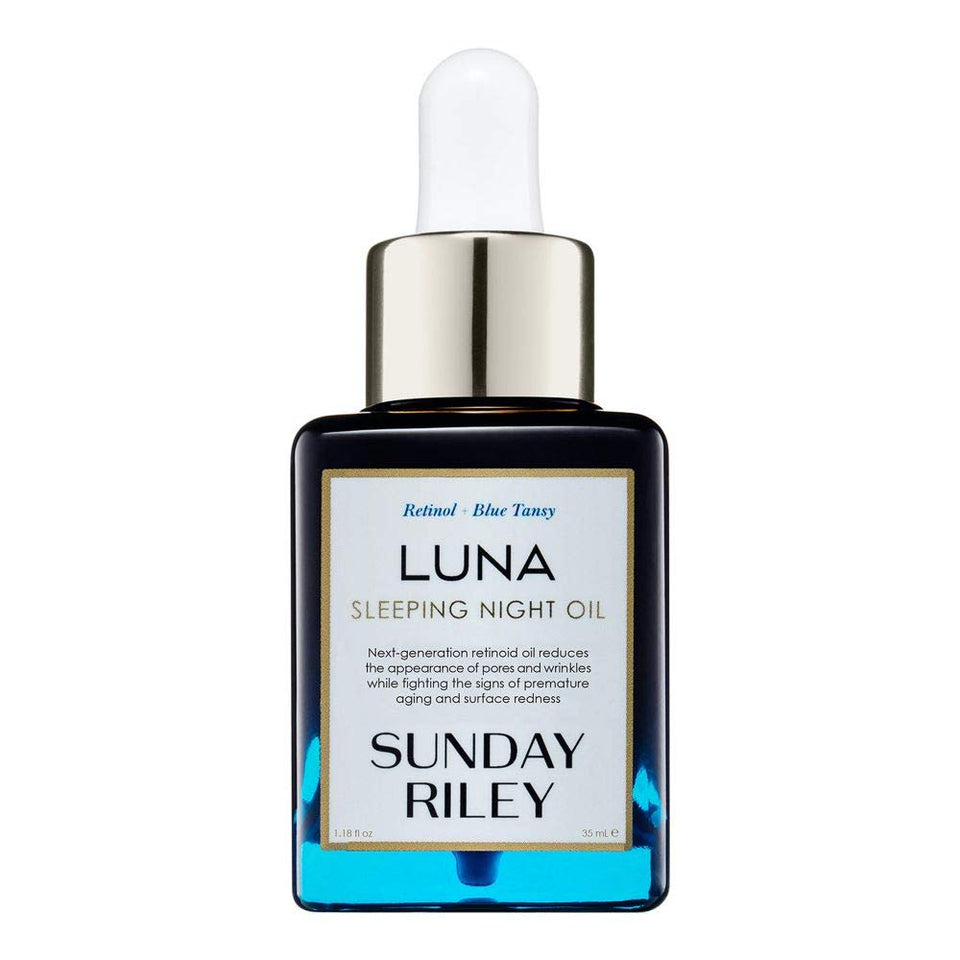 Sunday Riley Luna front packaging showing bottle and box for clear identification and trust