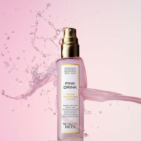 Sunday Riley Pink Drink with honey and algae illustrating prebiotic botanicals