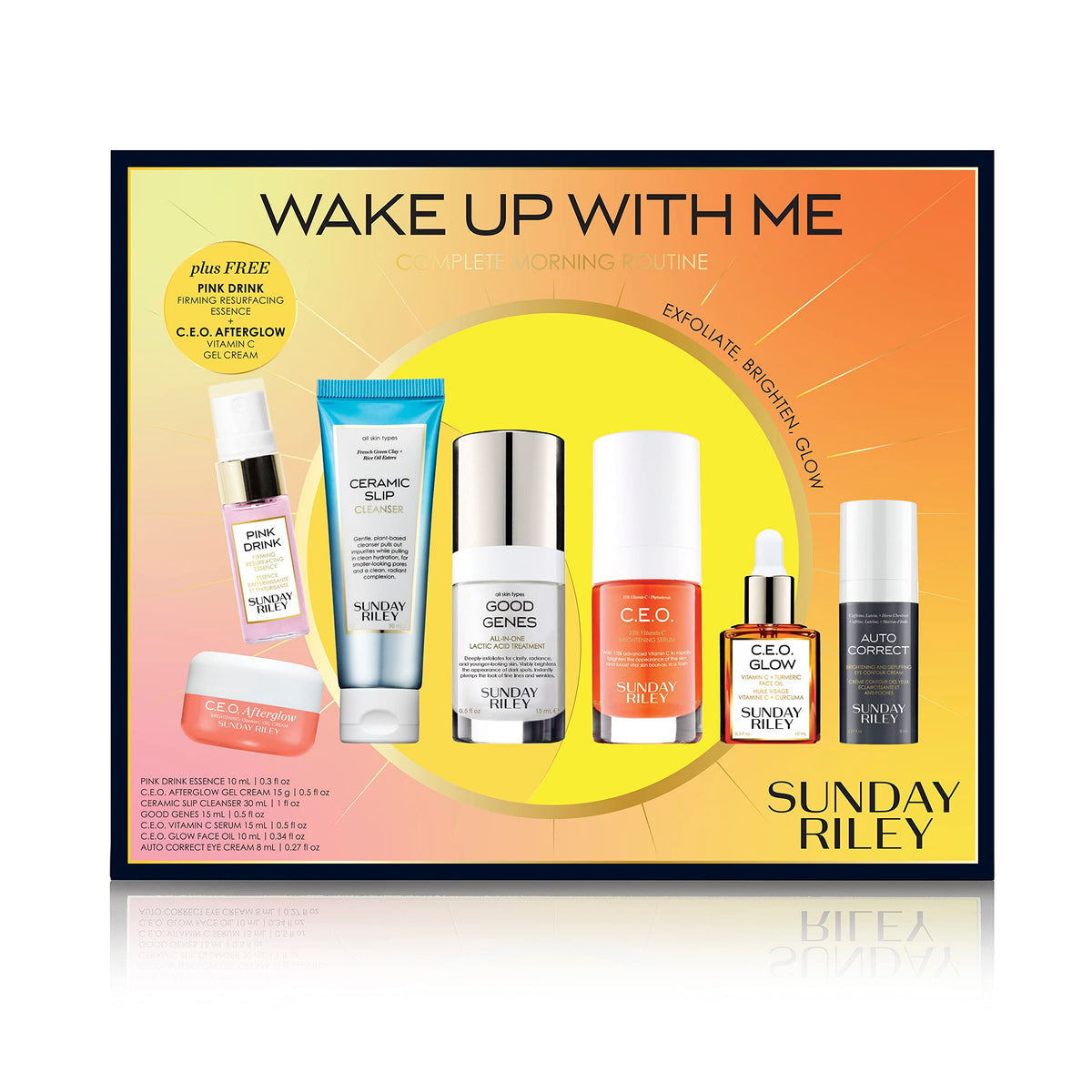 Sunday Riley lifestyle application model applying serum for brighter morning skin