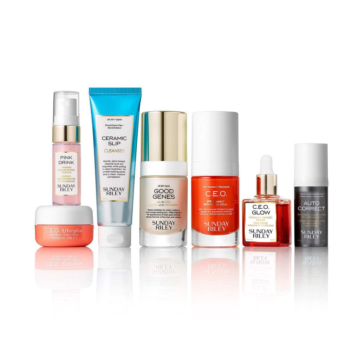 Sunday Riley texture closeup showing creamy serum texture and fast absorption