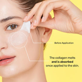 SUNGBOON EDITOR patch applied under eye demonstrating comfortable fit