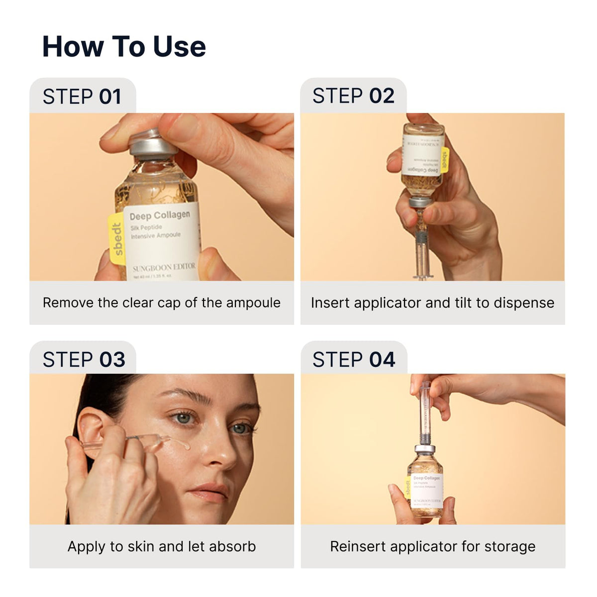SUNGBOON EDITOR bottle next to skincare essentials showing layering compatibility benefits