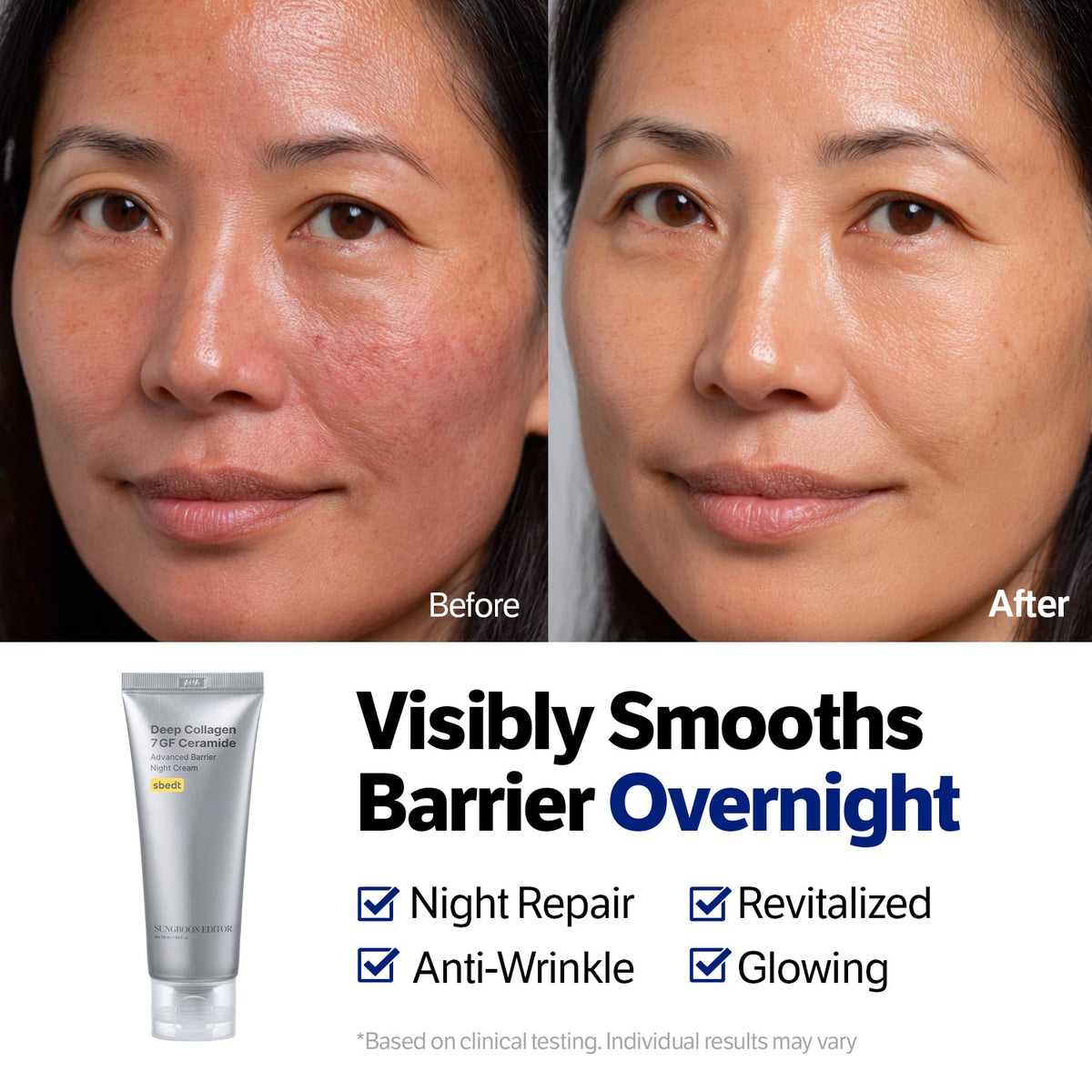 SUNGBOON EDITOR applied on hand to show spreadability and fast absorption benefit