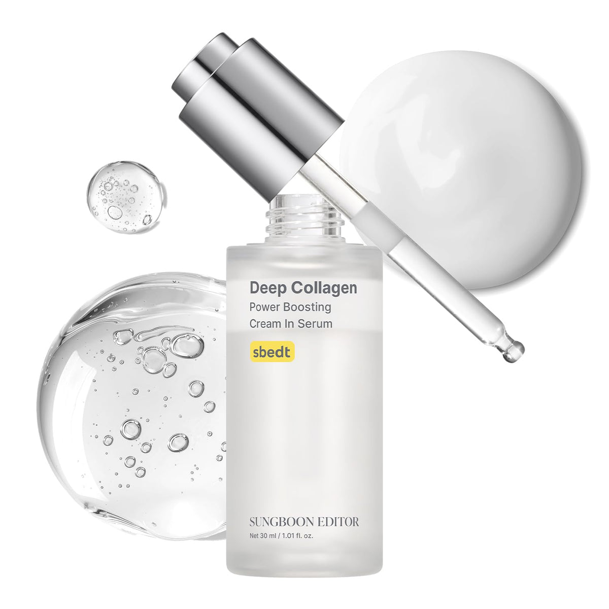 SUNGBOON EDITOR front bottle showing compact serum for travel-friendly hydration