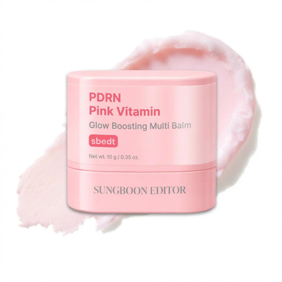 SUNGBOON EDITOR front packaging showing slim balm stick and label, easy travel benefit