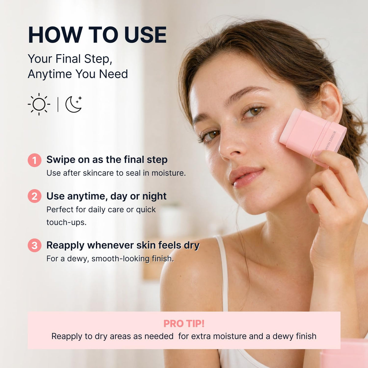 SUNGBOON EDITOR ingredient focus on Volufiline and D PDRN jar card, supports plumping benefit