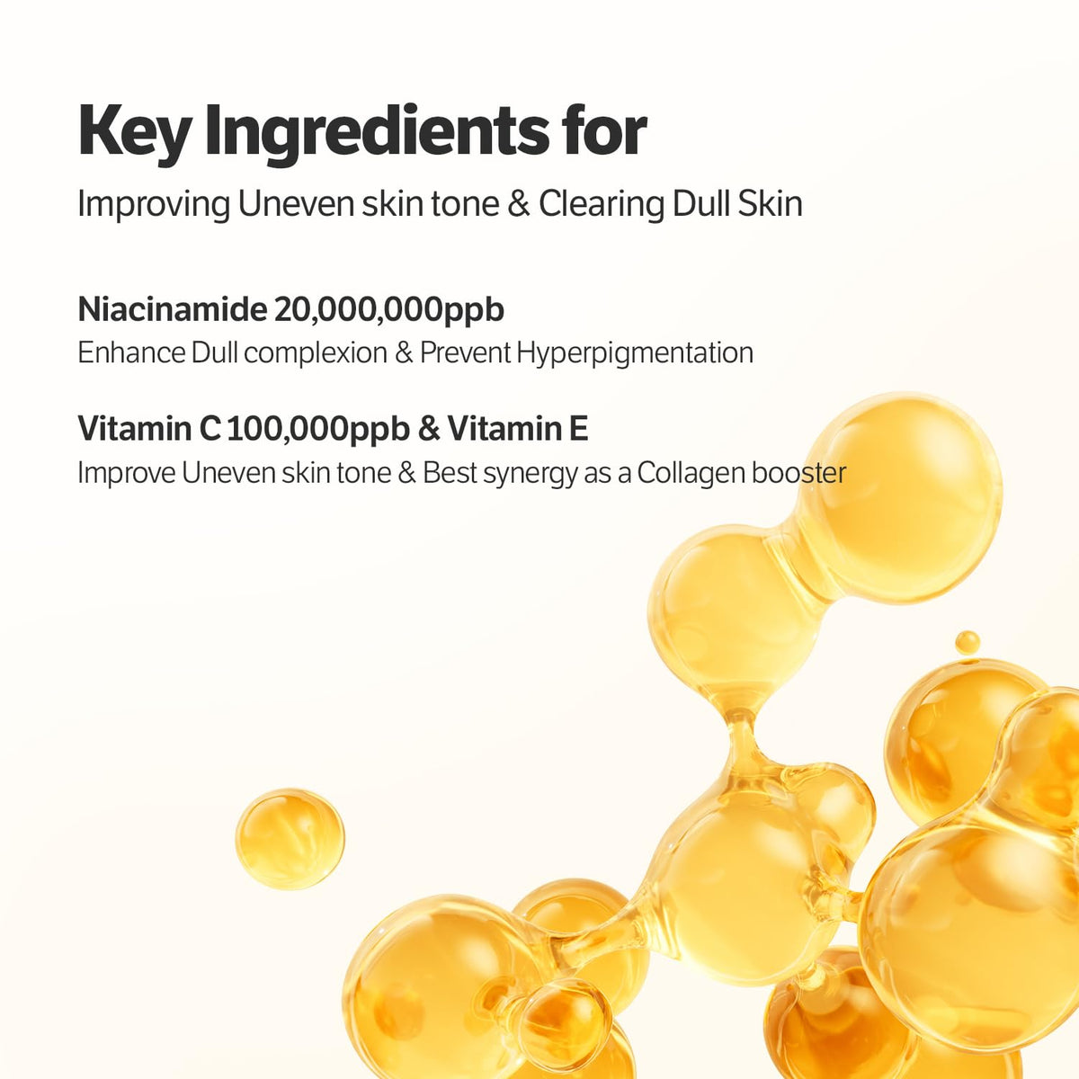 SUNGBOON EDITOR ingredients label close-up showing collagen and niacinamide strengths