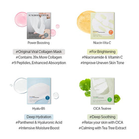 SUNGBOON EDITOR ingredients label highlighting peptides and collagen content
