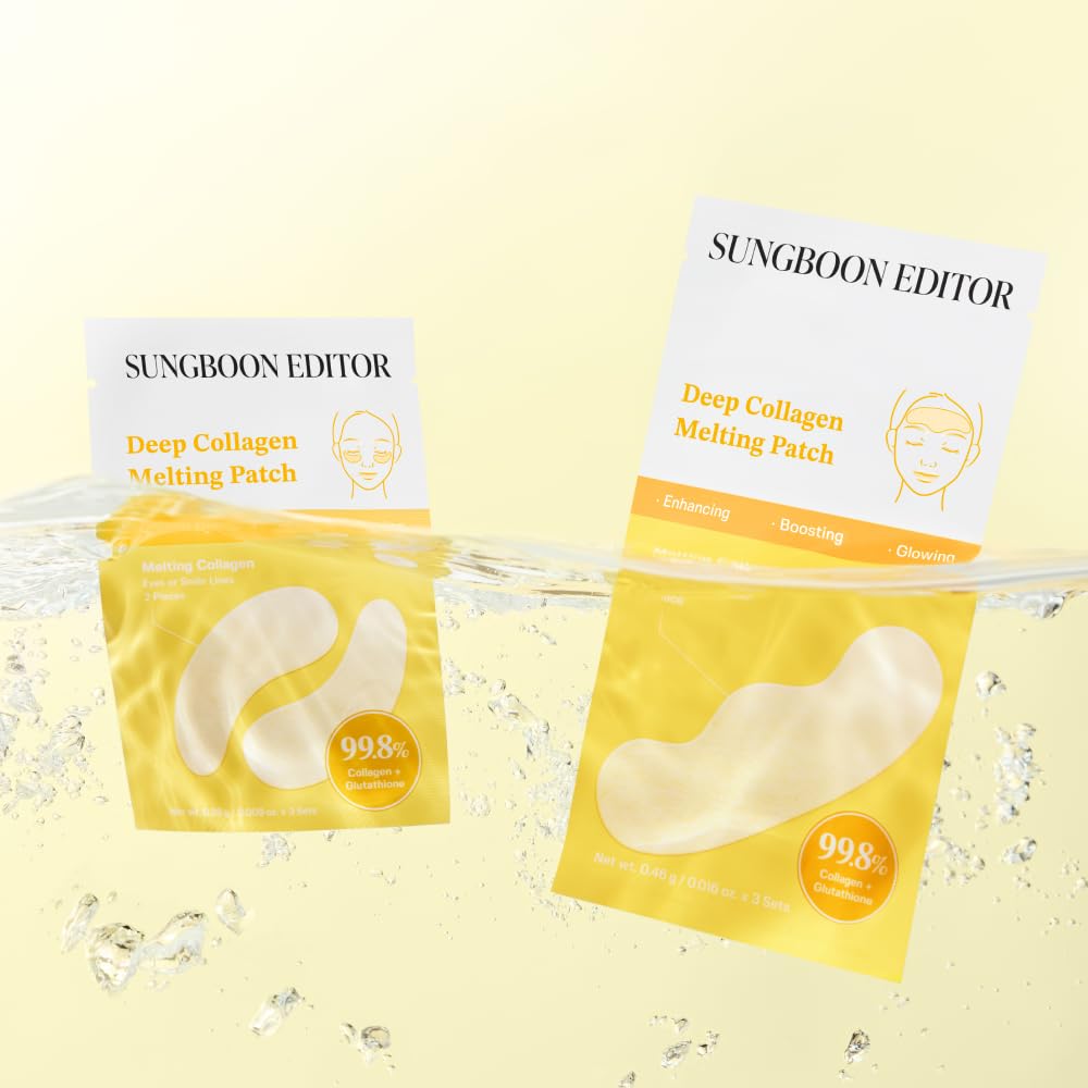 SUNGBOON EDITOR melting patch on damp skin showing quick activation benefit