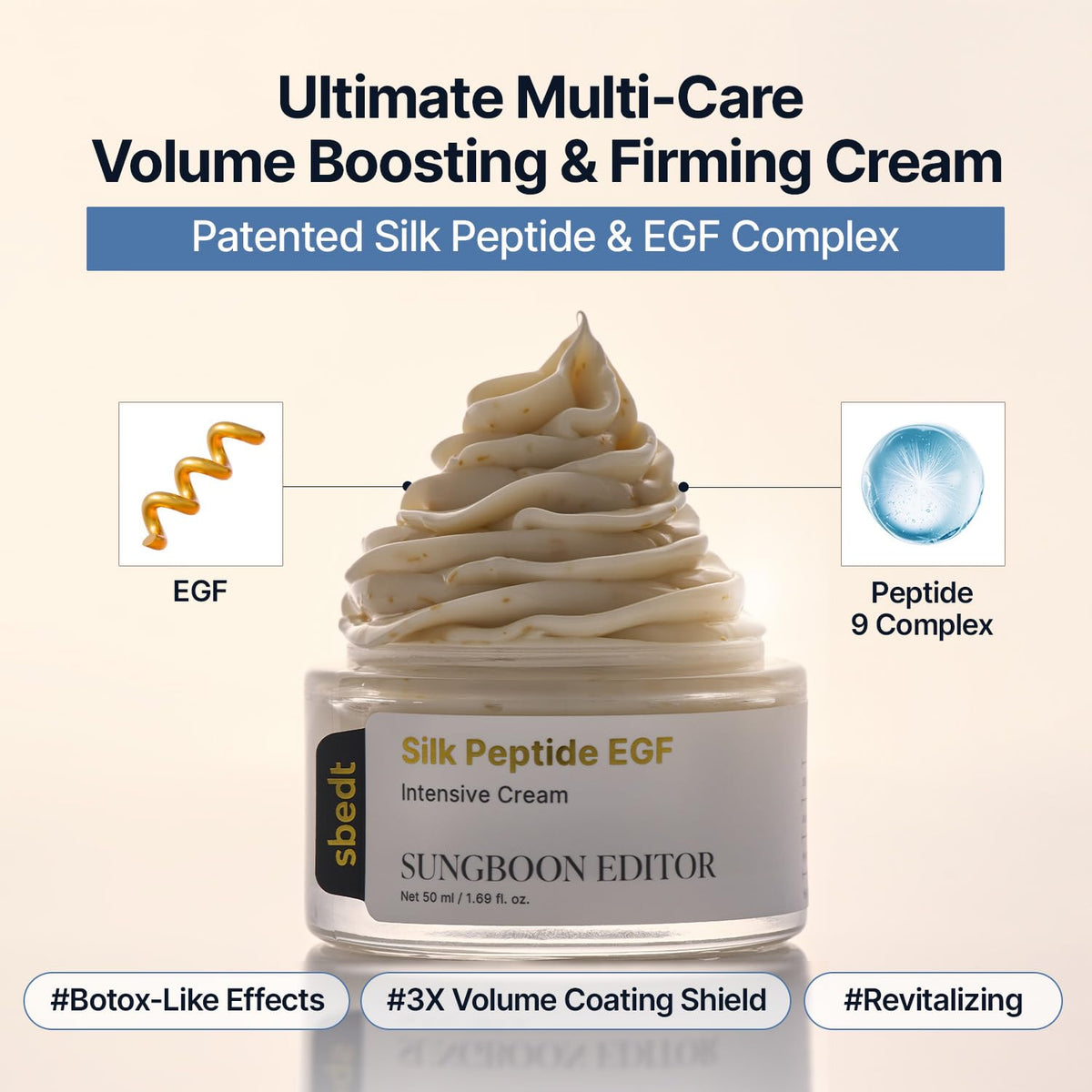 SUNGBOON EDITOR open jar displaying rich cream texture for deep hydration