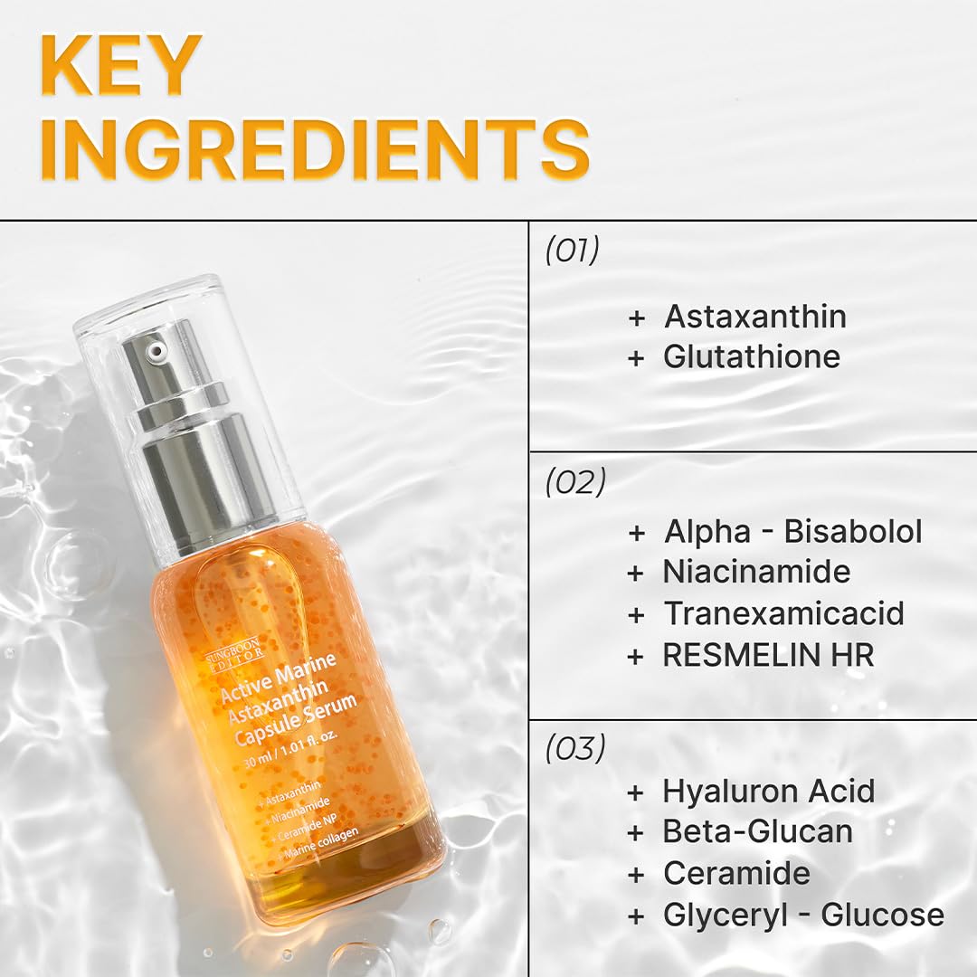 SUNGBOON EDITOR ingredient label showing niacinamide, tranexamic acid and hyaluronic acid benefits