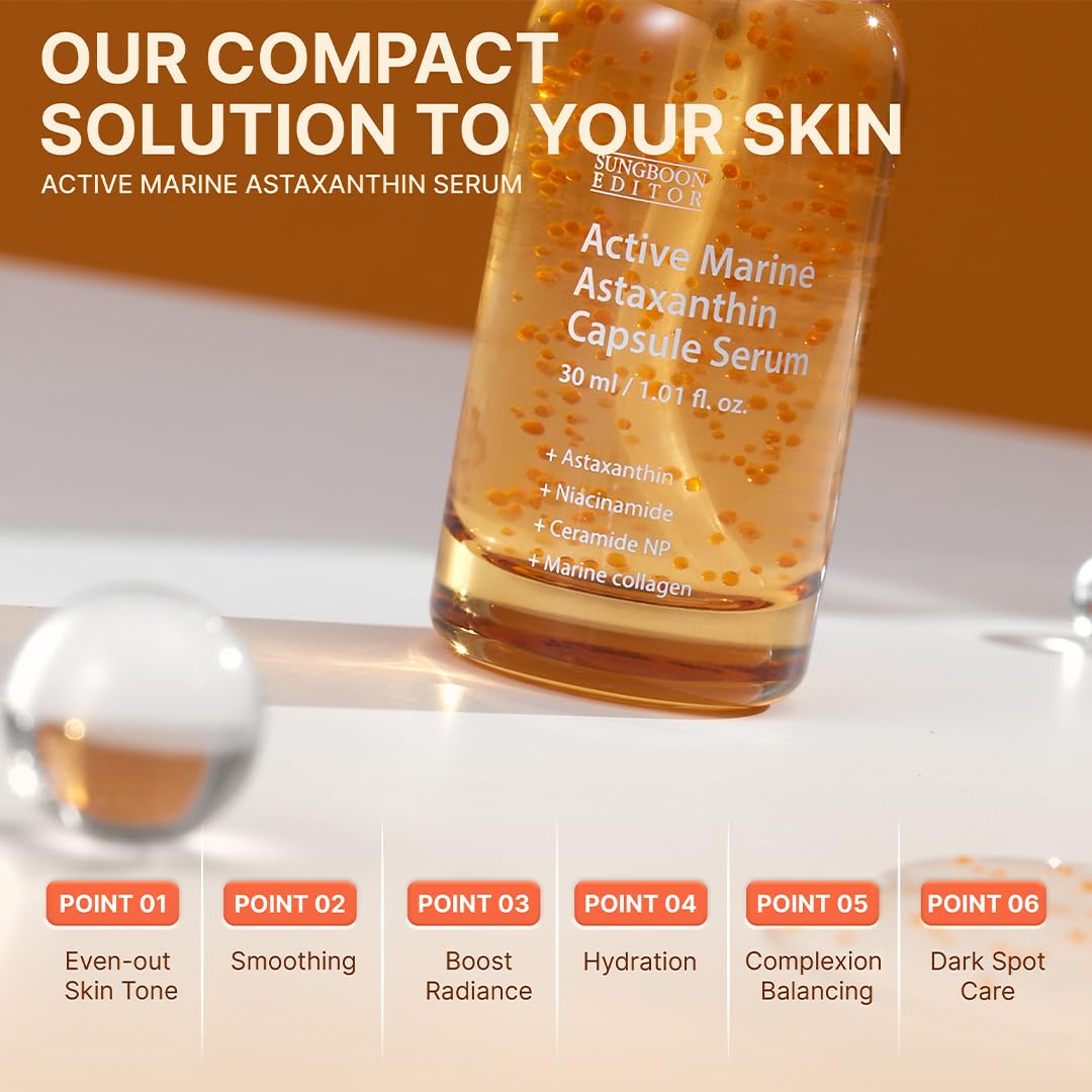 SUNGBOON EDITOR pump dispensing serum texture demonstrating lightweight hydration and quick absorption
