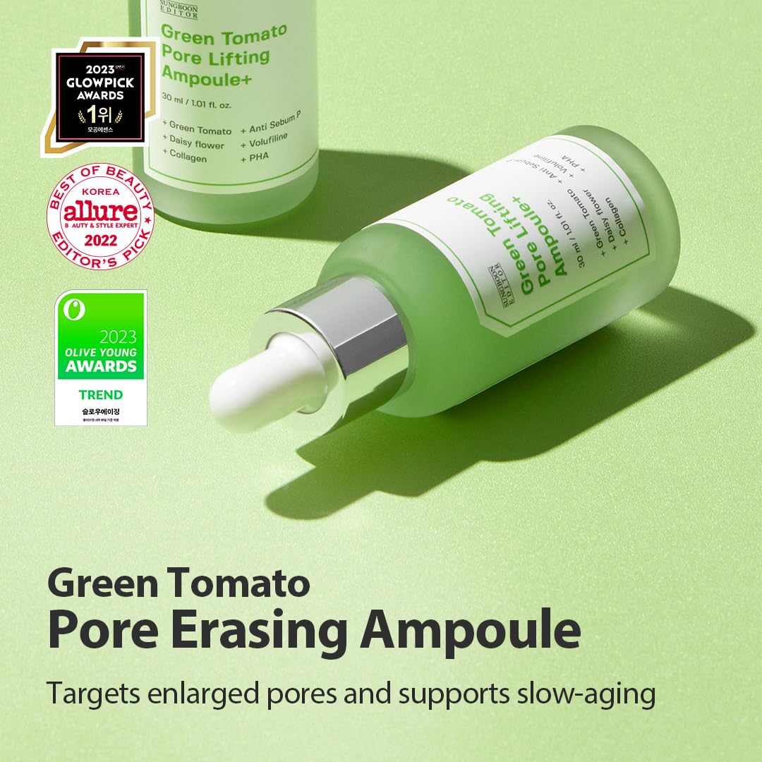 SUNGBOON EDITOR gel-like serum texture highlighting fast absorption benefit