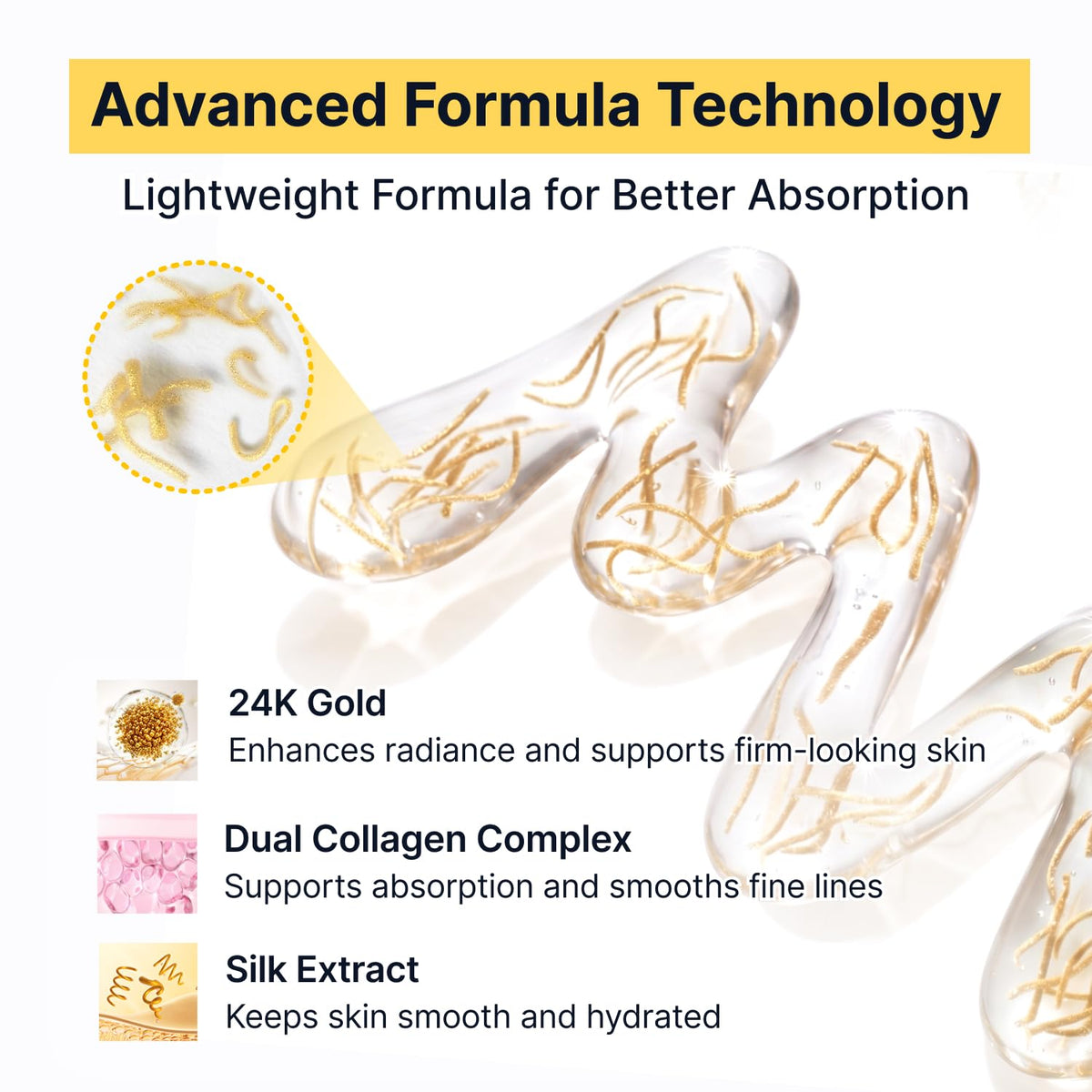 SUNGBOON EDITOR texture on skin close-up illustrating silky, fast-absorbing finish benefit