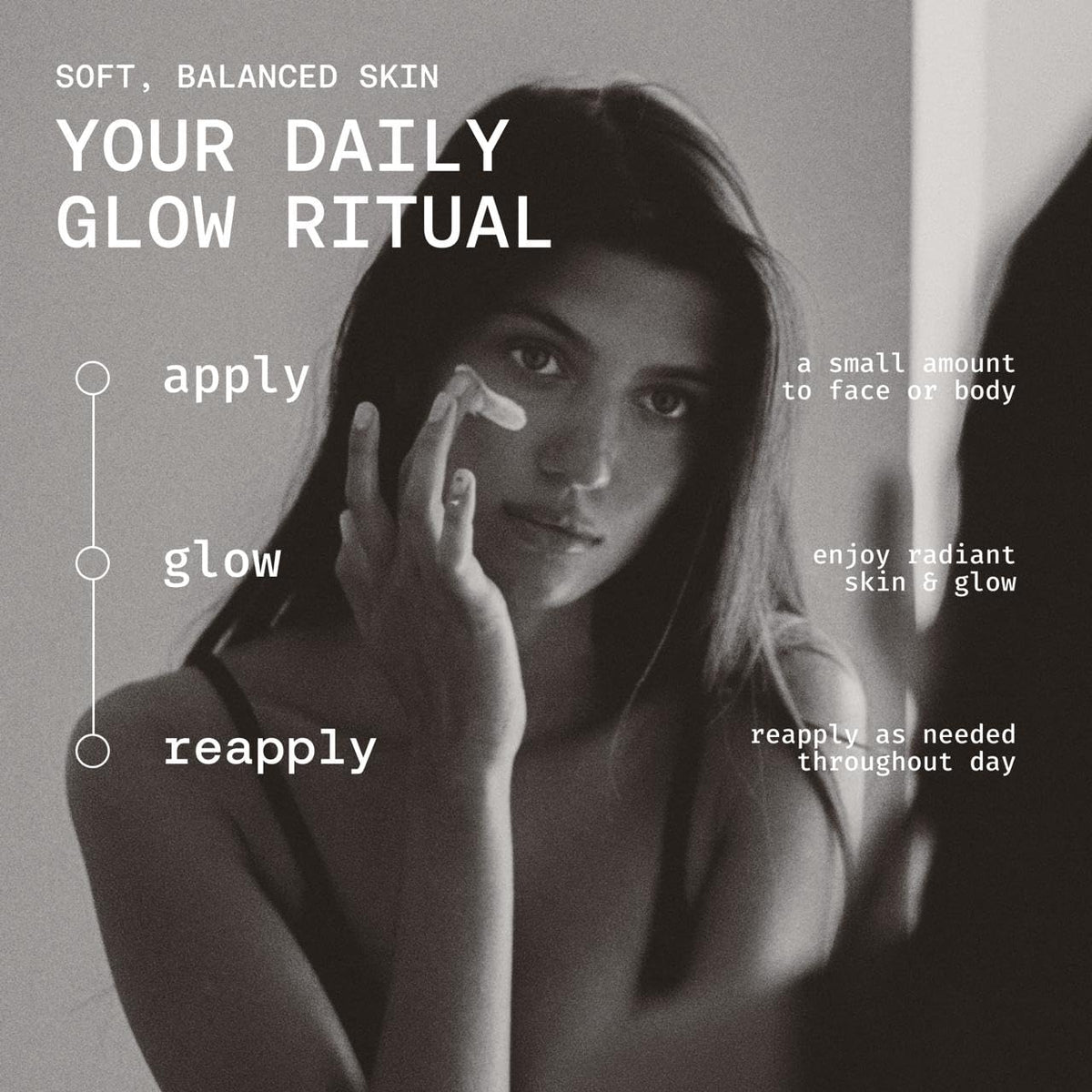Sunkissed By Heaven applying balm to hand for immediate hydration and softness