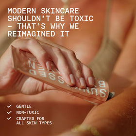 Sunkissed By Heaven facial application in morning routine for lightweight protection