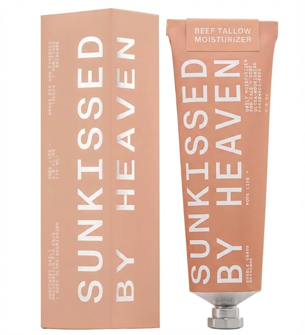 Sunkissed By Heaven jar front view showing clean unscented balm and label benefit