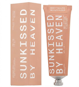 Sunkissed By Heaven jar front view showing clean unscented balm and label benefit