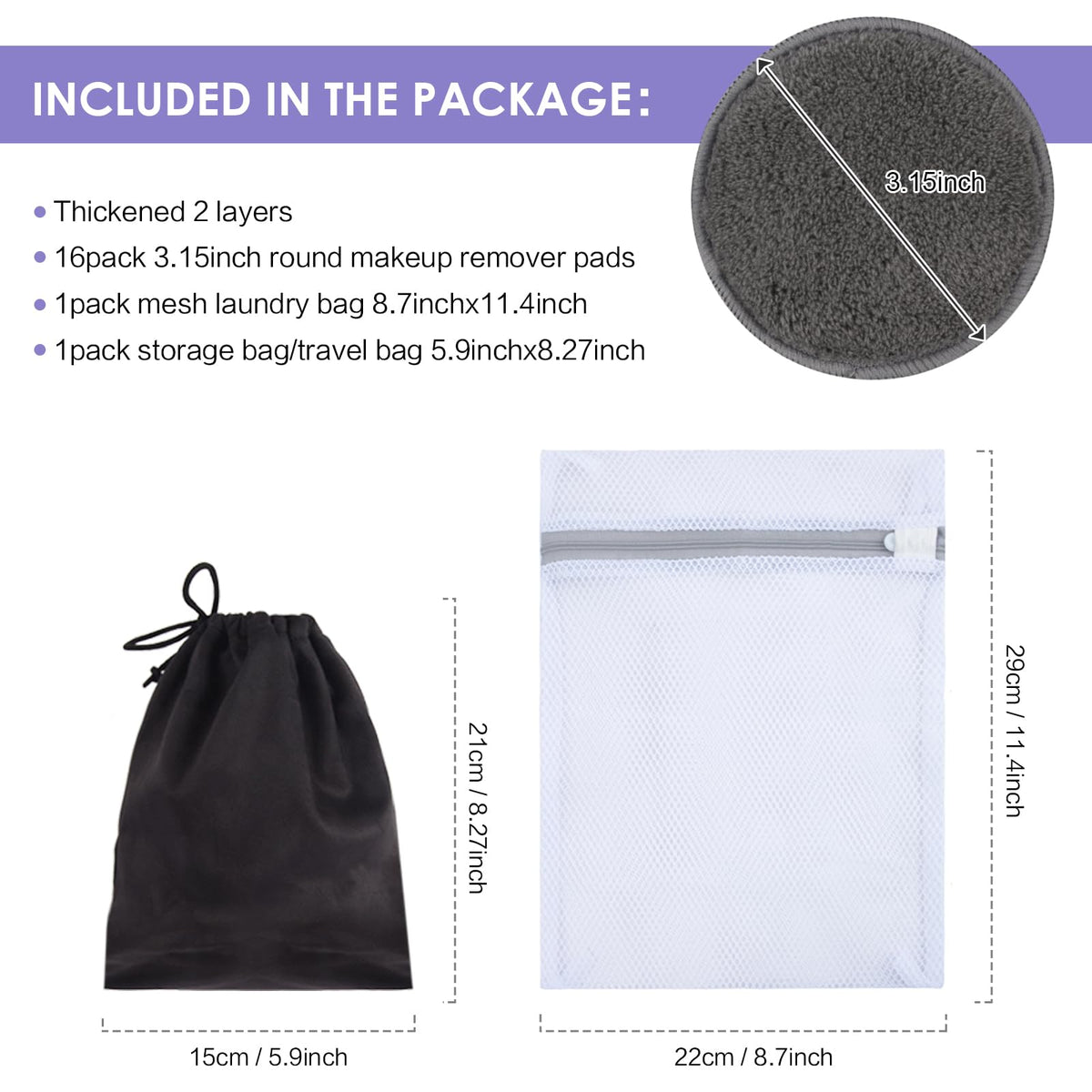 SUNLAND close-up microfiber texture revealing soft fibers that lift makeup gently