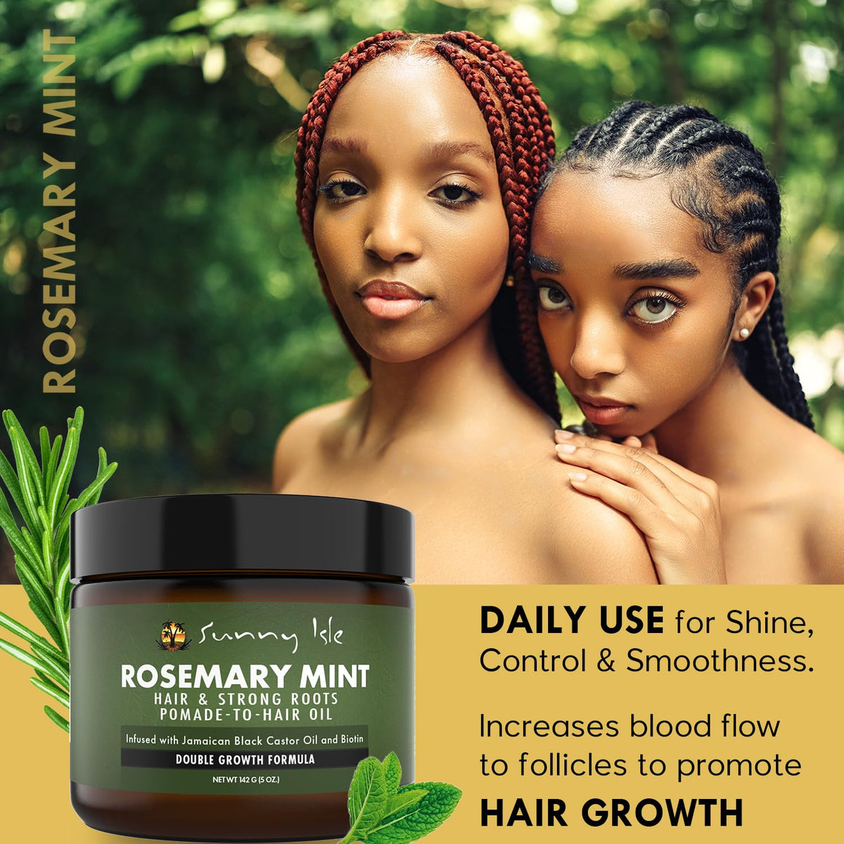 Sunny Isle application on curls for defined, moisturized hair