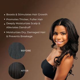 Sunny Isle chebe powder detail highlighting natural ingredient and traditional strength benefits