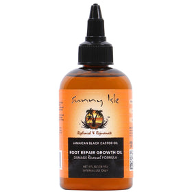 Sunny Isle front bottle 4 oz showing label and product benefit
