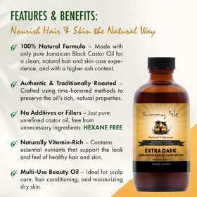 Sunny Isle applying JBCO to scalp to help nourish and condition