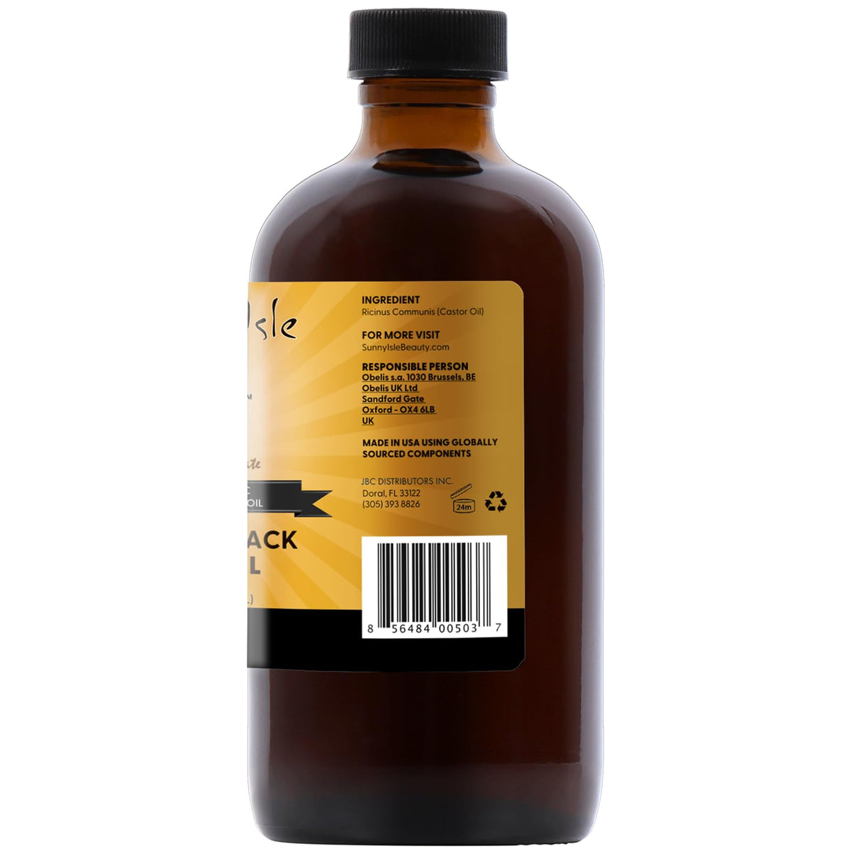 Sunny Isle roasted castor seeds and oil representing traditional processing quality