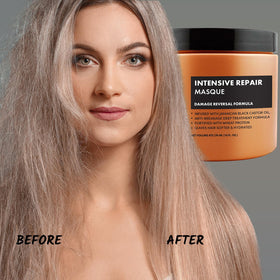 Sunny Isle visible before and after hair improvement for strength benefit