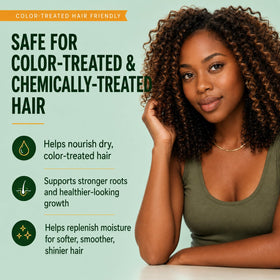 Sunny Isle used on braided protective style to maintain moisture