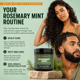 Sunny Isle demonstrating drop on scalp to soothe dryness and itch