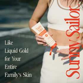 Sunny Sailor used by a family at the beach showing everyday sun protection