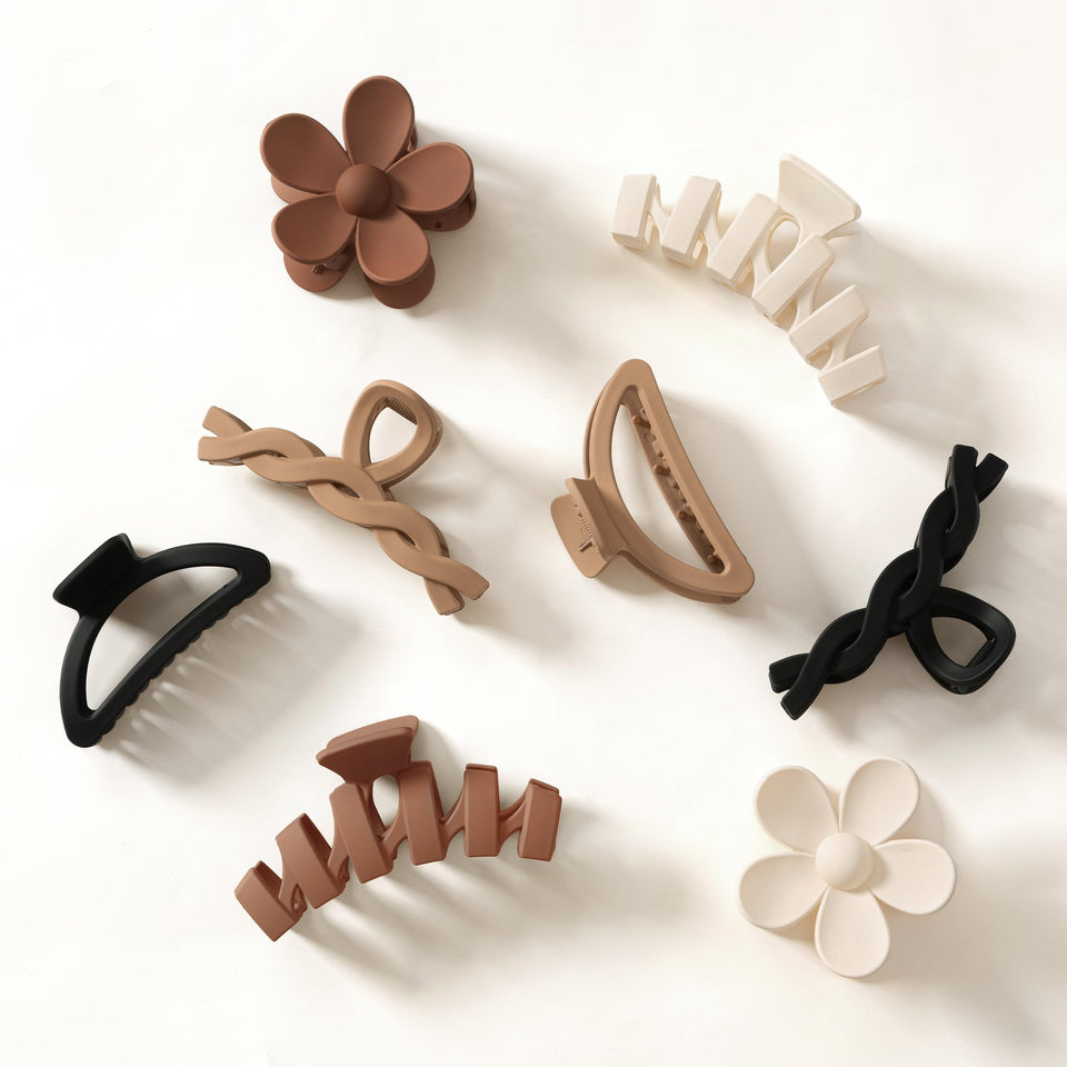 Sunolga front packaging showing eight stylish clips and colors for easy selection